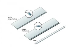 Angled flashing versus flat flashing and cover conceptual drawing