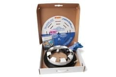 EXT-T Series On Dispensing Reel with Top of Reel Open in Open Box