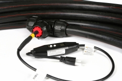 Heat-Line  Freeze Protected Pipe System with black and red philmac fitting and cord set