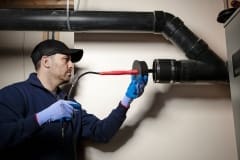 Contractor Installing Retro-DWS Internal Self-Regulating Tubular Heat Trace Cable System into Pipe