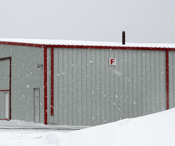 ArcticVent on industrial roof in Winter